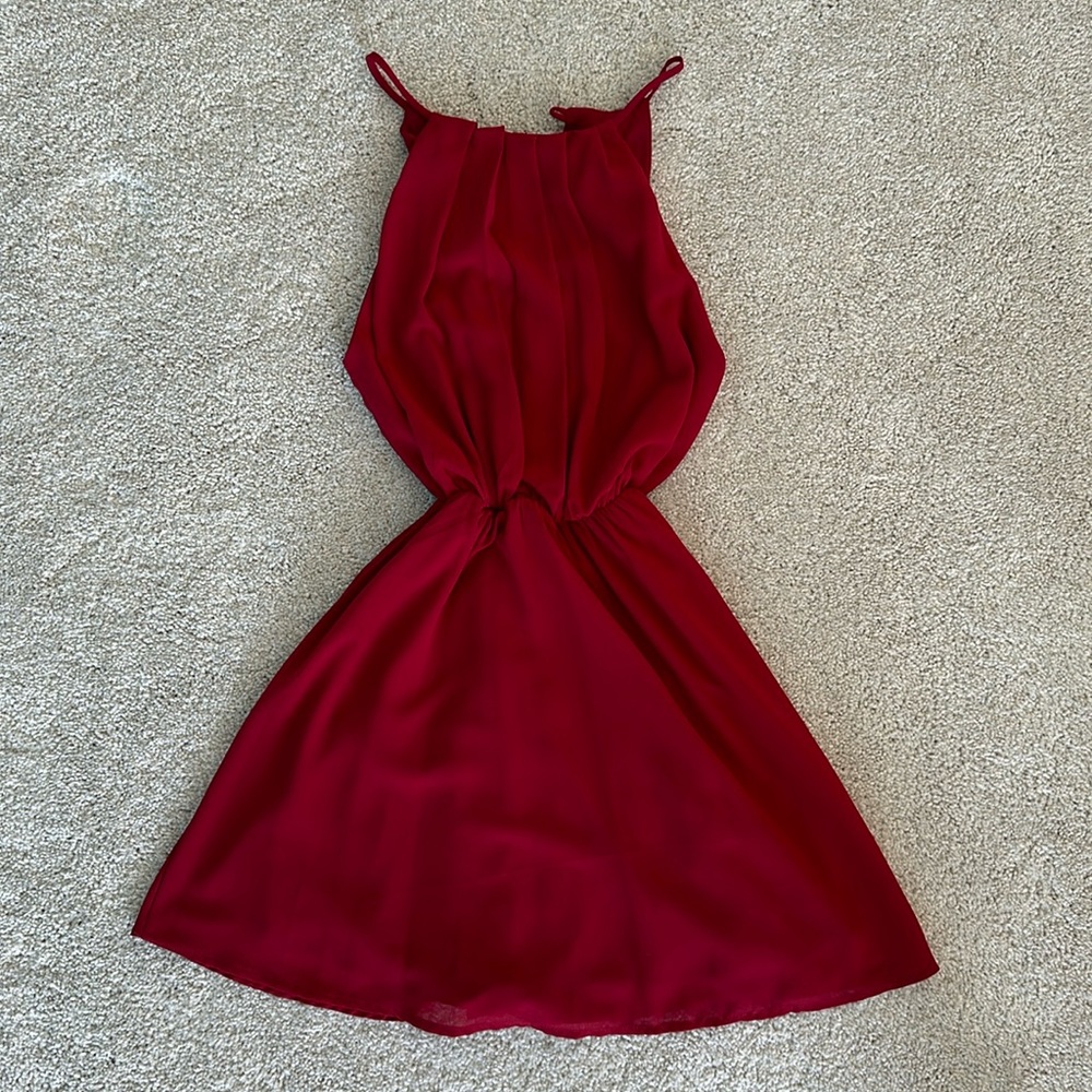 Burgundy / red dress